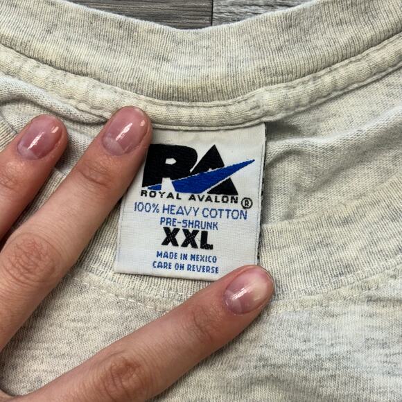 Vintage 90s‎ Royal Avalon Gray Mens 2XL The Rock Fest Two Stages 98 T-Shirt - Picture 10 of 10